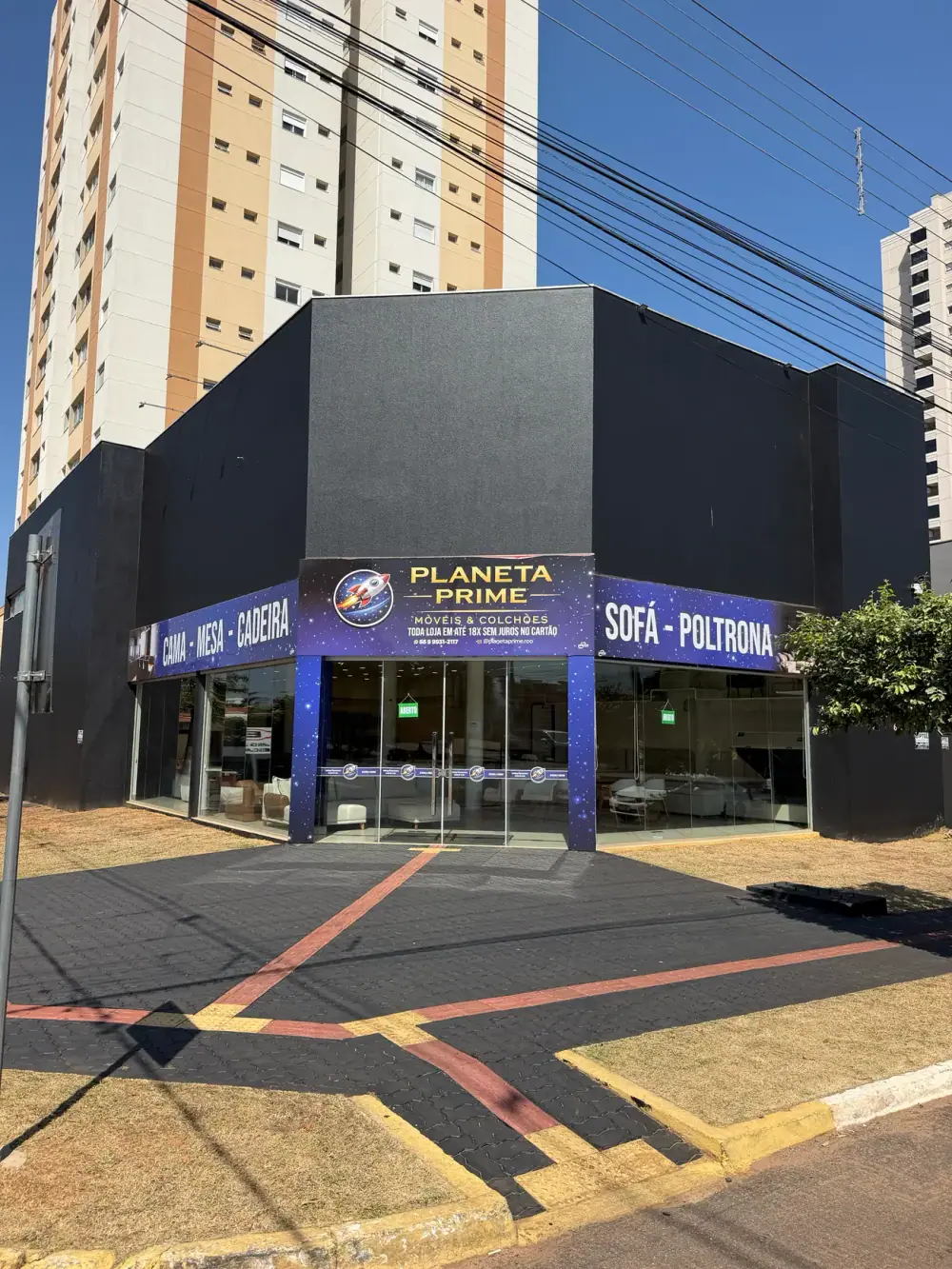 Fachada da loja Planeta Prime em Rondonópolis